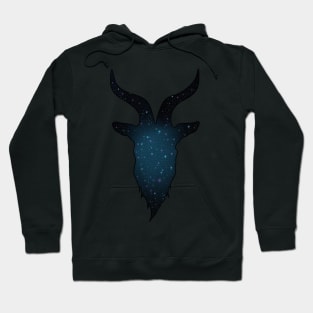 Galaxy Baphomet - Turquoise Hoodie